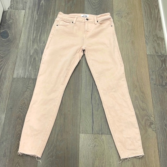Pistola Pink🌸Audrey Vintage Cutoff Distressed Mid Rise Skinny Jeans 26W - Picture 2 of 8